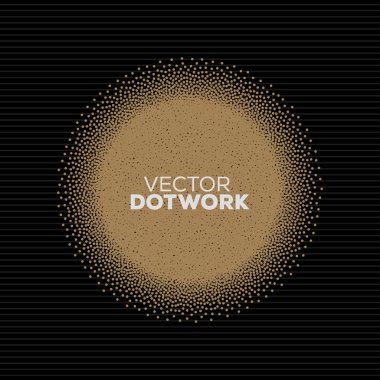 Soyut yarı ton daire