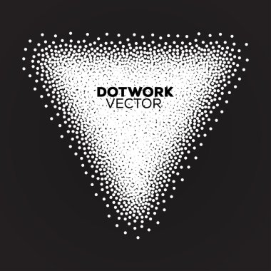 Soyut Dotwork üçgen