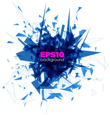 Soyut parlak patlama