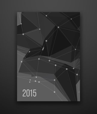 Düşük çokgen kartı şablonu