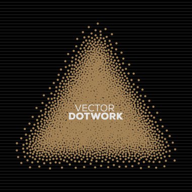 Handdrawn Dotwork üçgen