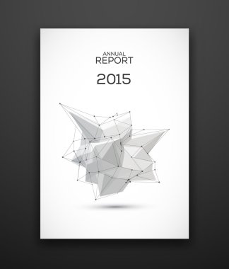 Düşük çokgen kartı şablonu