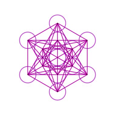 Geometrik şekil Metatrons küp