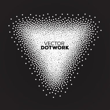 Soyut Dotwork üçgen