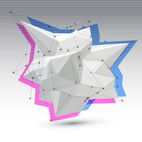 Abstrakte polygonale geometrische Form — Stockvektor