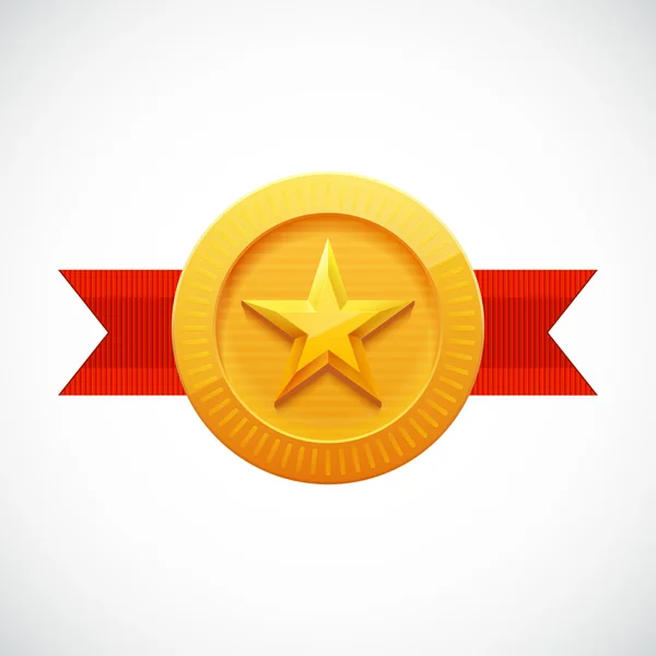 Premio Estrella de oro — Vector de stock