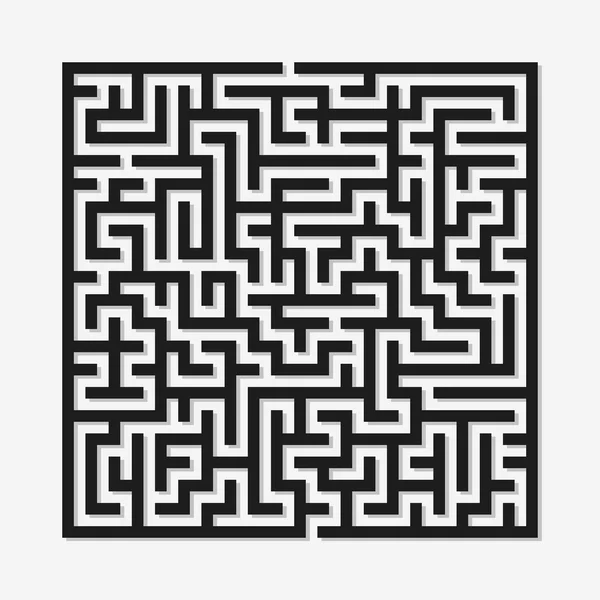 Labyrinth with Entry and Exit — Stock Vector