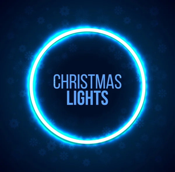 Boże Narodzenie światła ramki — Wektor stockowy