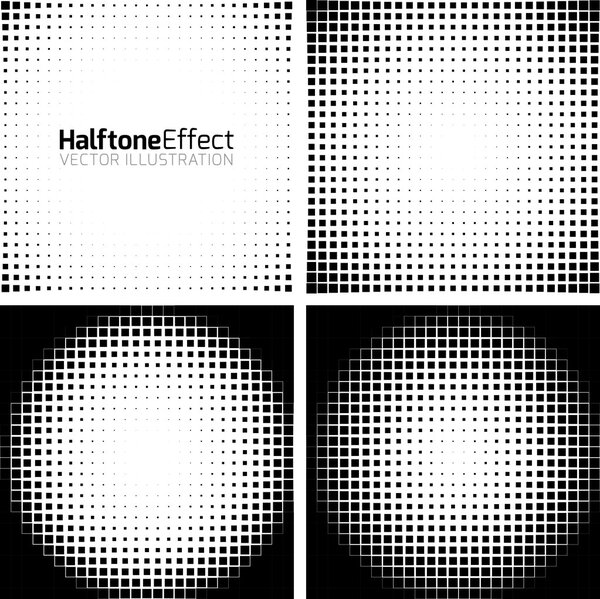Abstract Halftone Background