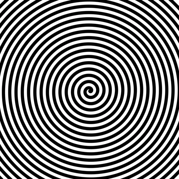 Línea espiral hipnótica — Vector de stock