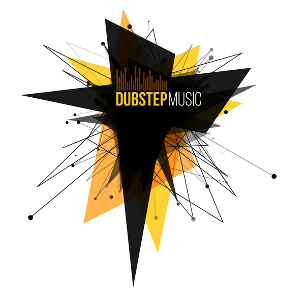 Banner de explosión de Dubstep abstracto — Vector de stock