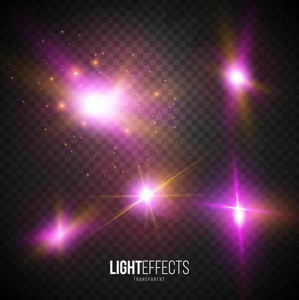 Iluminação abstrata Flares — Vetor de Stock
