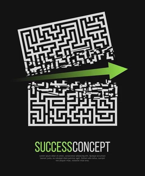 Yeşil ok labirent çöküyor