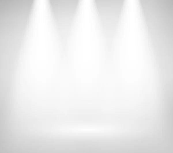 Illuminated stage with scenic lights — Stock Vector