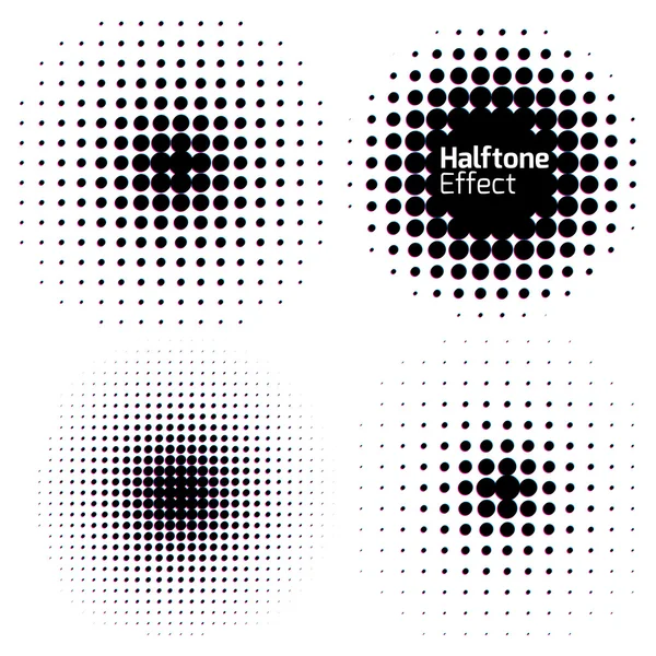 Abstract Halftone circle — Stock Vector