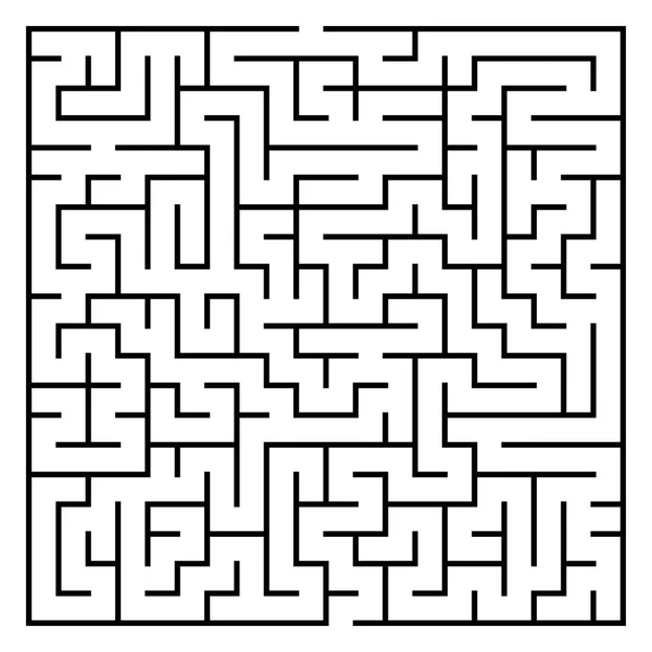 Labyrinth with Entry and Exit — Stock Vector