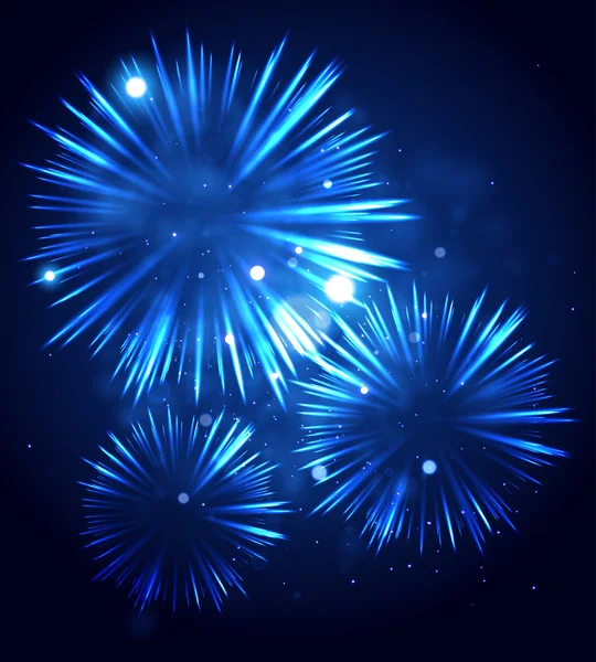 Feestelijke Fireworks-afbeelding — Stockvector