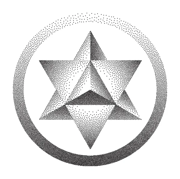 Merkaba o estrella de David — Archivo Imágenes Vectoriales