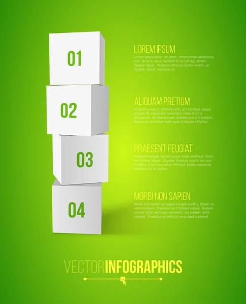 Diseño de cajas paso a paso — Archivo Imágenes Vectoriales