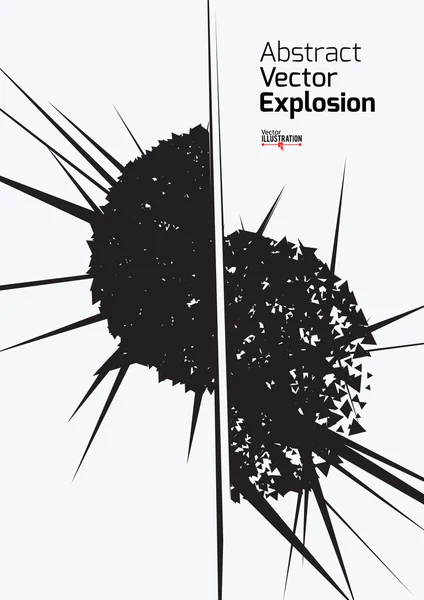 Abstraktní exploze Design — Stockový vektor