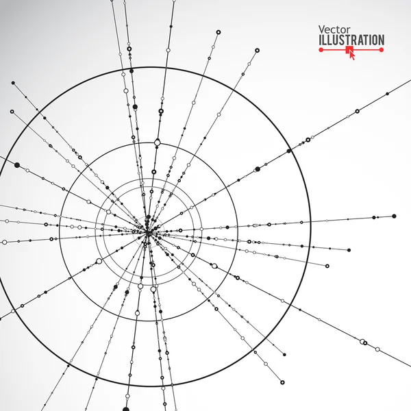 Puntos y líneas de conexión — Archivo Imágenes Vectoriales