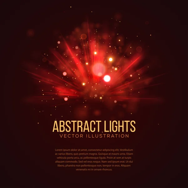 Rayons lumineux abstraits — Image vectorielle