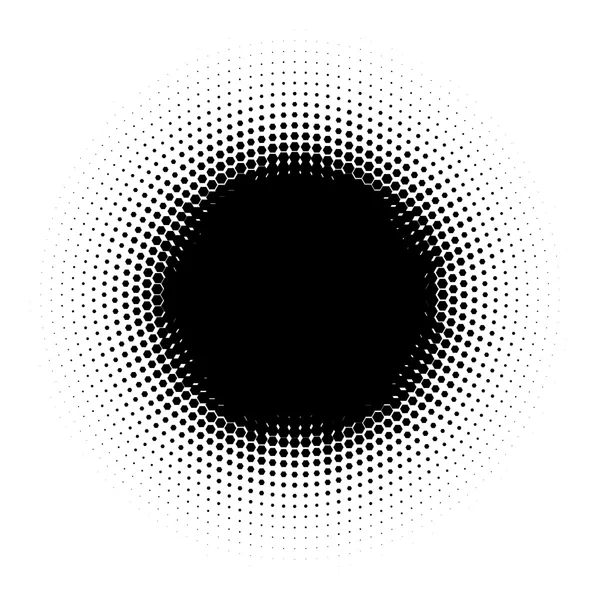 Cercle abstrait demi-teinte — Image vectorielle