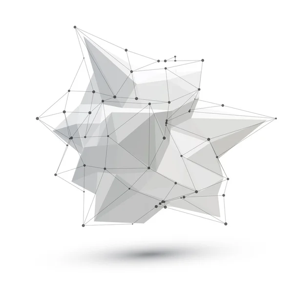 Forma geométrica poligonal abstracta — Vector de stock