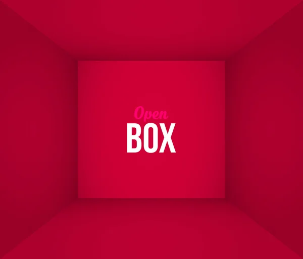 Espace intérieur de la boîte — Image vectorielle
