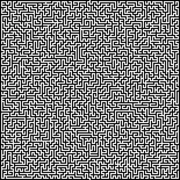 Labyrinth mit Ein- und Ausgang Stockillustration