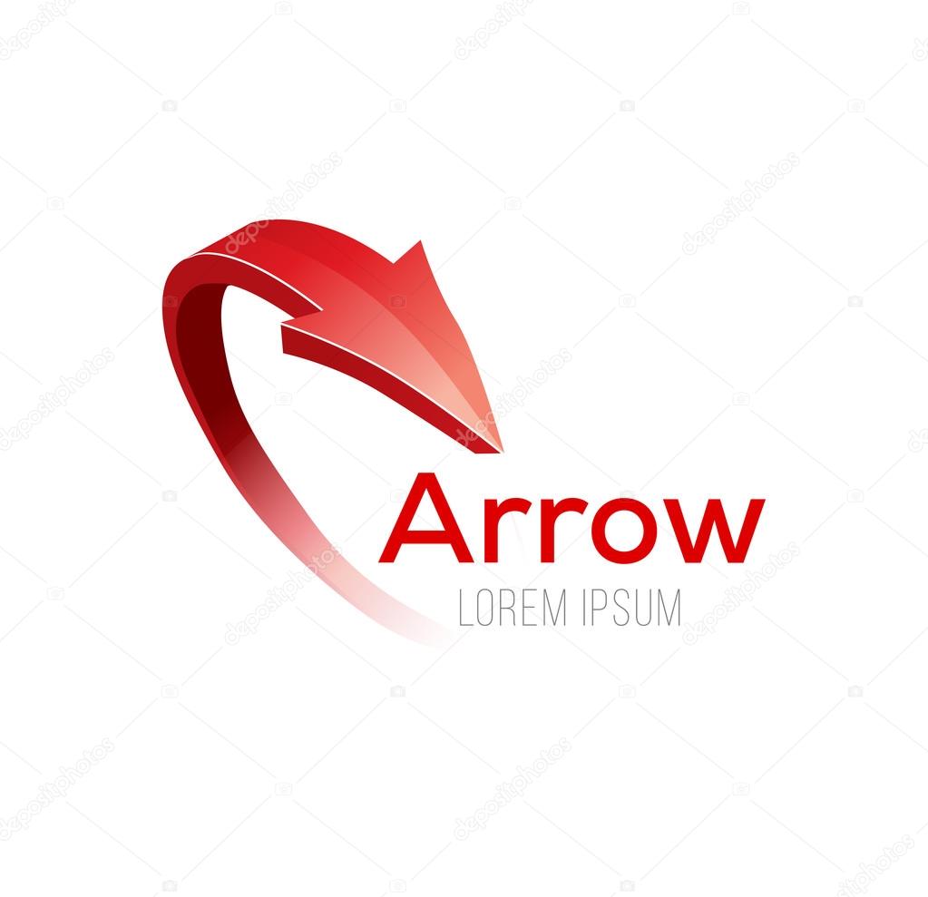 Abstract Arrow Icon. Vector Illustration.