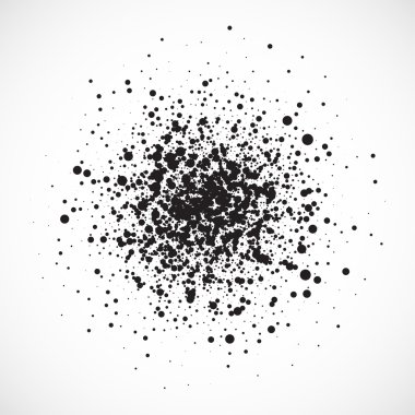 Abstract Blot of Dots clipart