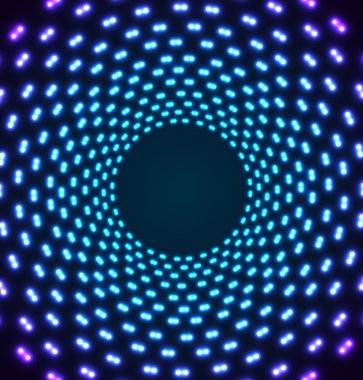 Soyut ışık tüneli