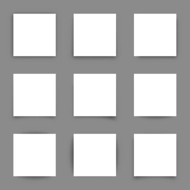 Boş kağıt kareler