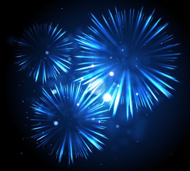 Festival Fireworks ob siyah 