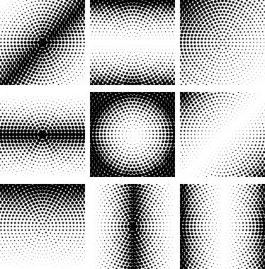 Soyut yarı ton daire