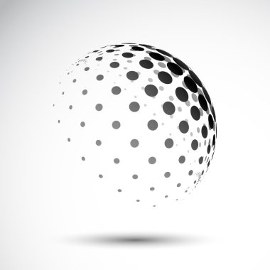 Soyut küre Logo şablonu