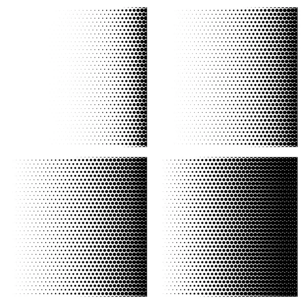 Набір фонових зображень напівтонових точок — стоковий вектор