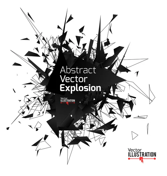 Explosion lumineuse abstraite — Image vectorielle