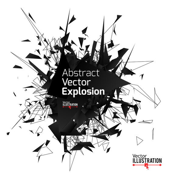 Abstract bright explosion