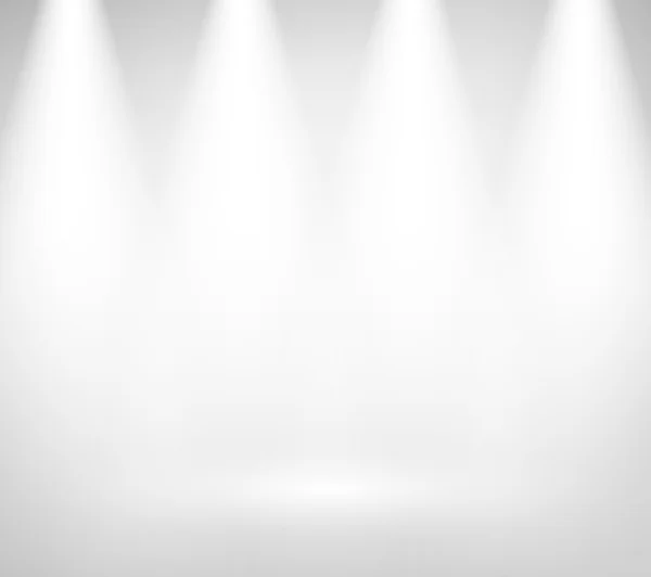 Illuminated stage with scenic lights — Stock Vector