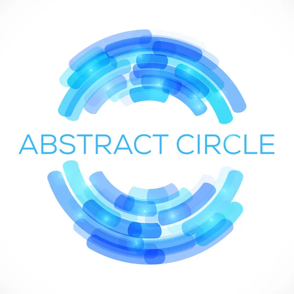 Fondo de círculo azul abstracto — Archivo Imágenes Vectoriales