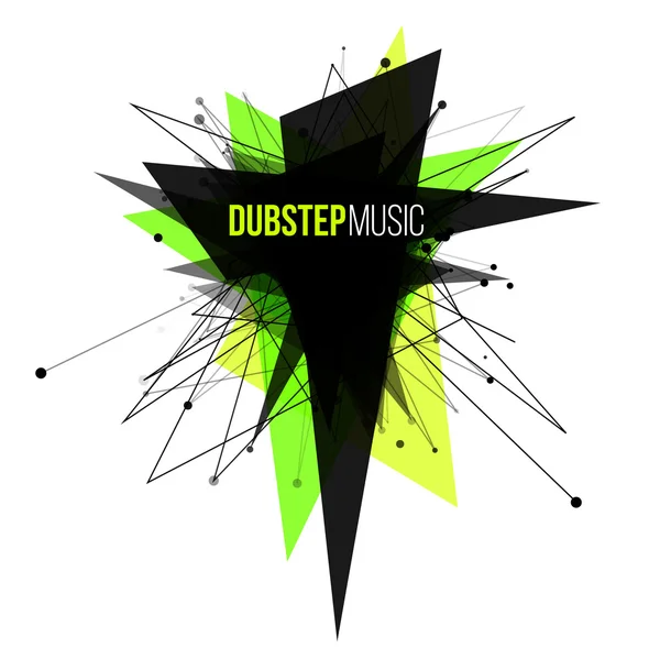 Abstraktes Dubstep-Explosionsbanner — Stockvektor