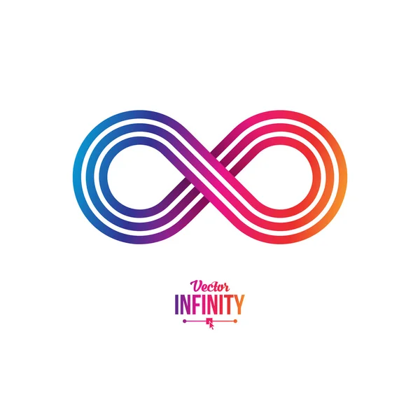 Icône symbole Infinity — Image vectorielle