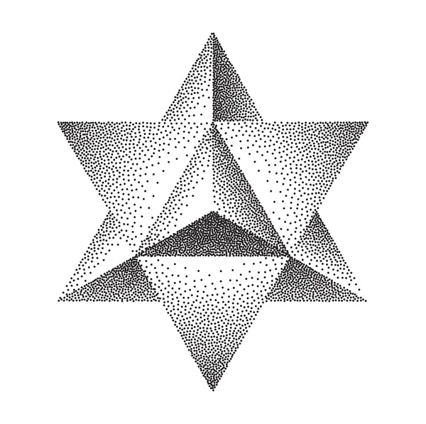 Merkaba o estrella de David — Vector de stock