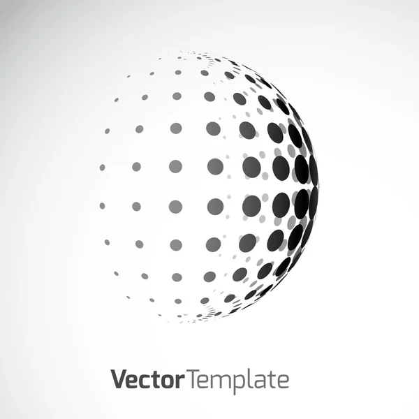 Abstrakt Globe logotyp mall — Stock vektor