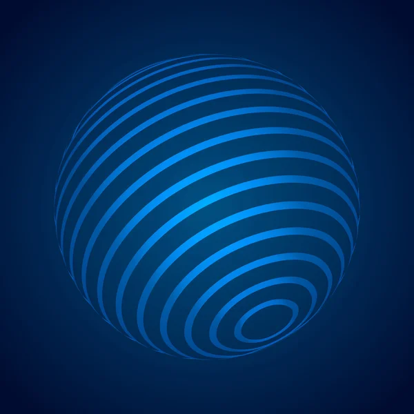 Абстрактний синій 3D Spher — стоковий вектор
