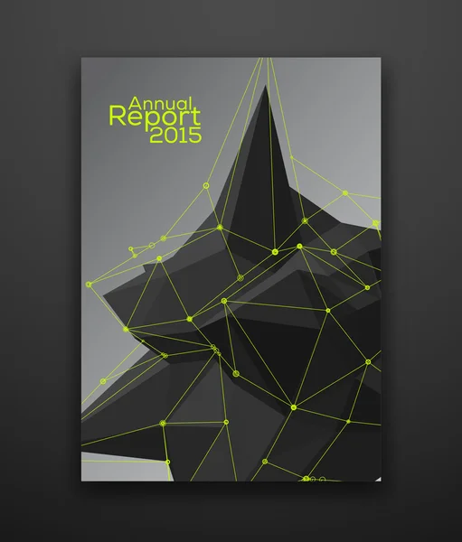 Annual Report Cover. — Stock Vector