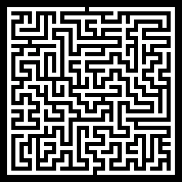 Labyrinth with Entry and Exit — Stock Vector