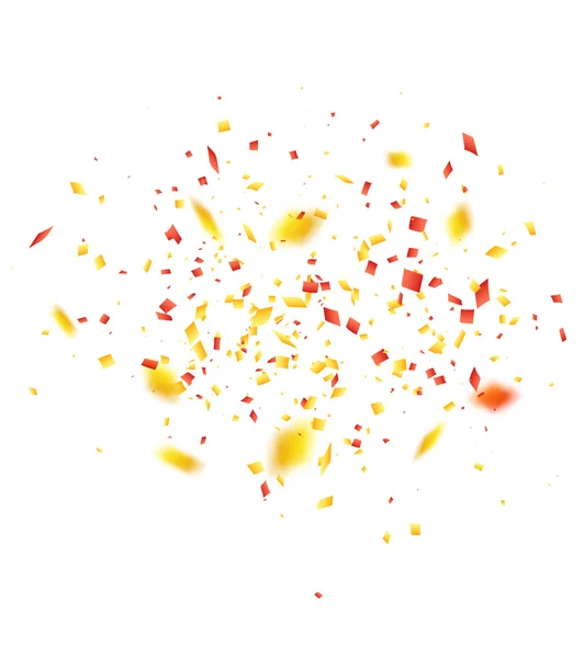 Colorful Confetti on White — Stock Vector